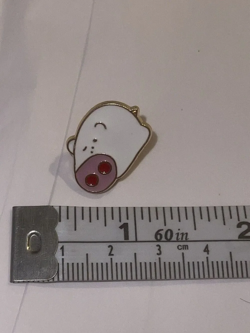 Pig With Pink Nose Brooch